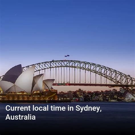 Current Local Time in Sydney, Australia.